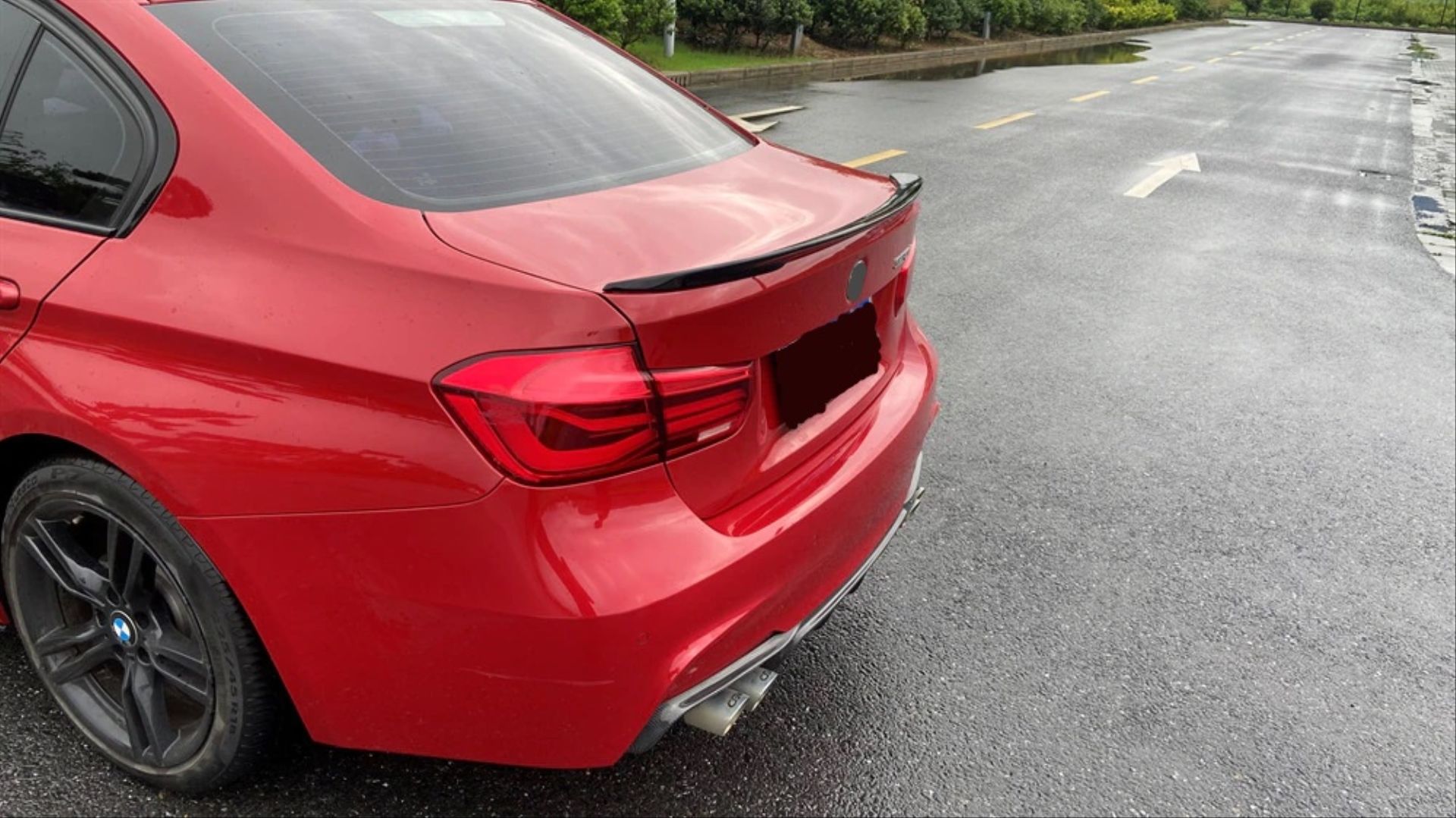 Bmw 3 Uyumlu Serisi F30 2012-2018 M Technıc Hybrıd Spoiler Piano Black