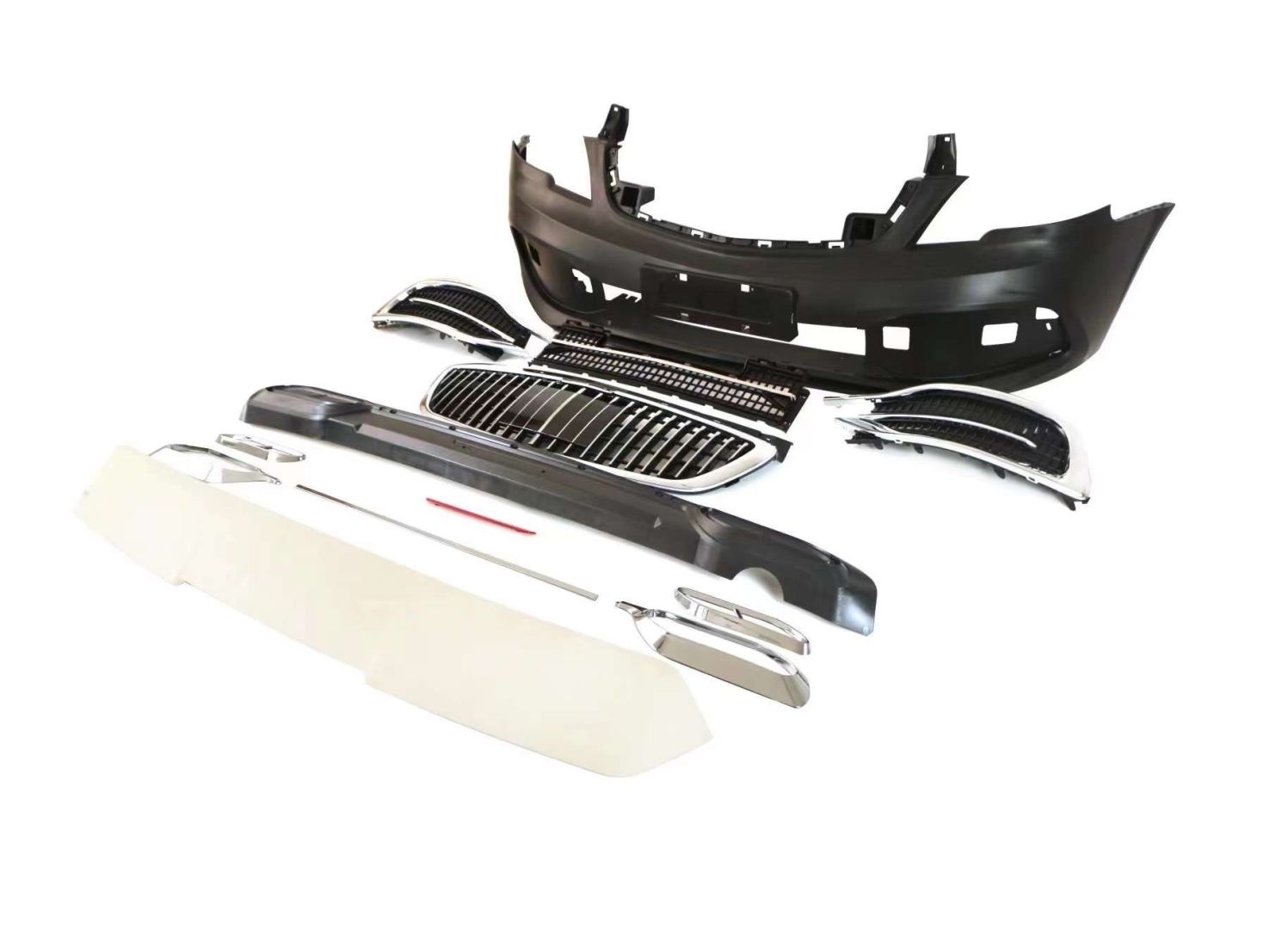 Vito 2011-2014 Uyumlu İçin Uyumlu Maybach Body Kit (Ön Tampon-Panjur-Difüzör-Egzoz-Spoiler) Parça