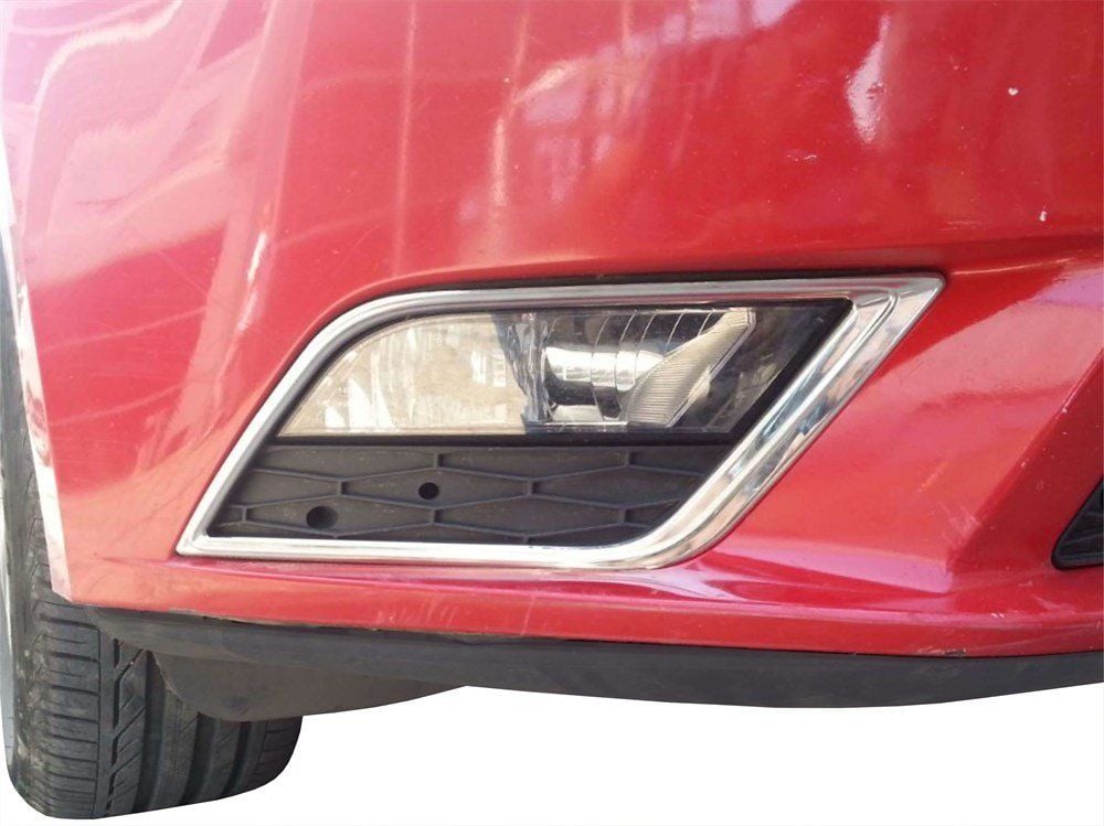Seat Leon Uyumlu 3 5F Sis Farı Çerçevesi 2 Parça Krom 2013-2015