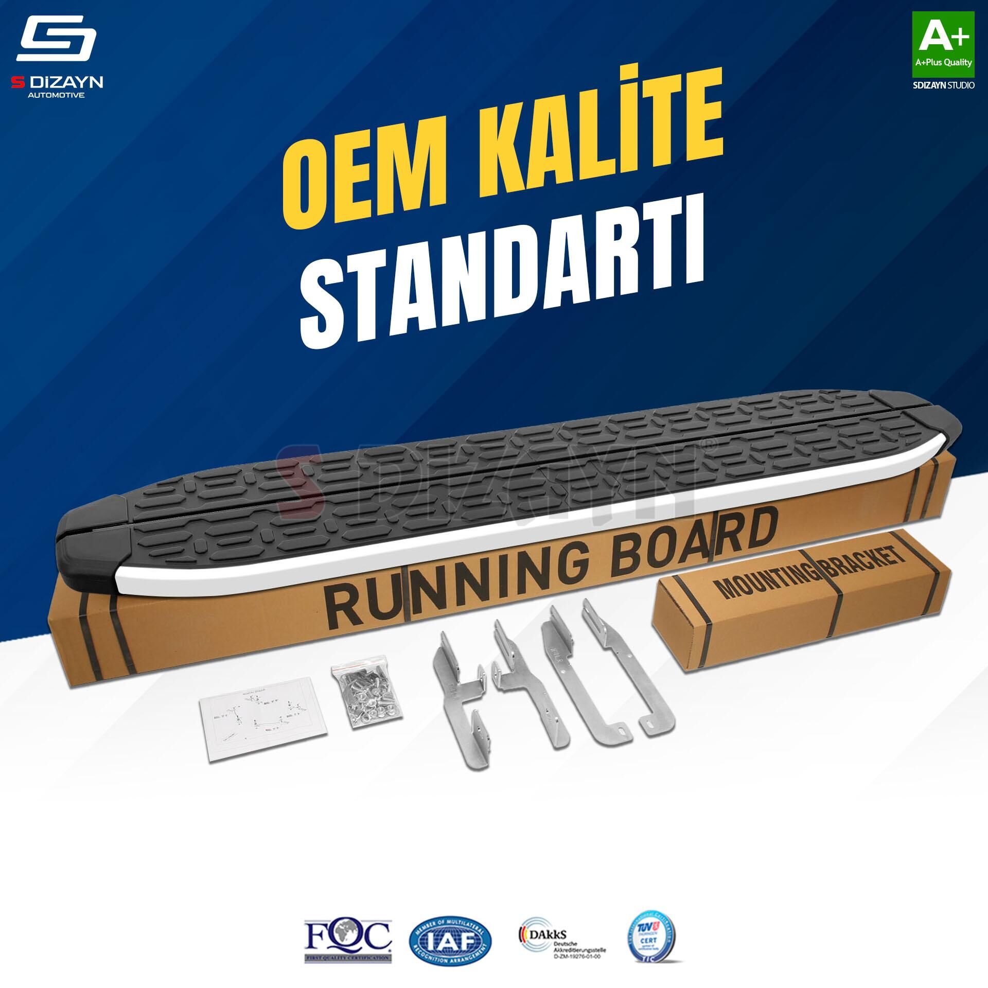 S-Dizayn BYD Seal U Evo Aluminyum Yan Basamak 193 Cm 2022 Üzeri A+ Kalite