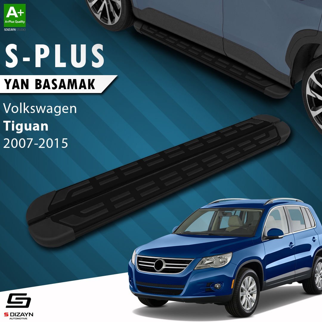S-Dizayn VW Tiguan S-Plus Siyah Yan Basamak 173 Cm 2007-2015