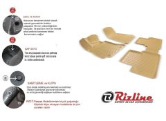 Rizline Audi Uyumlu A6 Bej 2005-2006 Model 3D Havuzlu Paspas Drs Tunıng