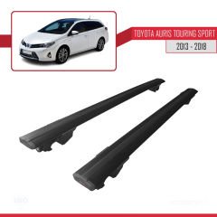 Toyota Auris Touring Sport 2013-2018 Arası ile uyumlu HOOK Model Anahtar Kilitli Ara Atkı Tavan Barı SİYAH