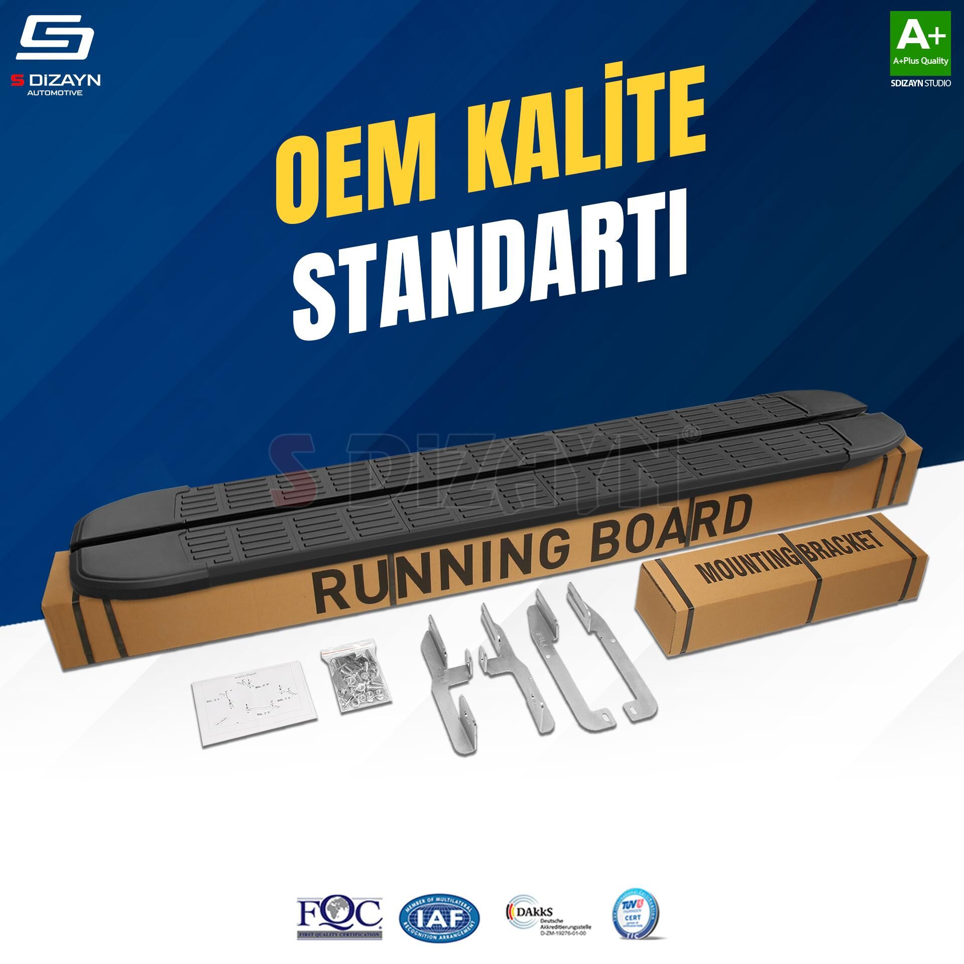 S-Dizayn BYD Seal U S-Line Siyah Yan Basamak 193 Cm 2022 Üzeri A+ Kalite