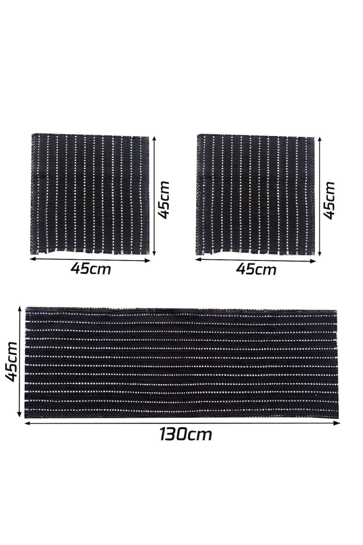 Oto Koltuk Kilim Minderi Universal Terletmez Serme 3 Parça