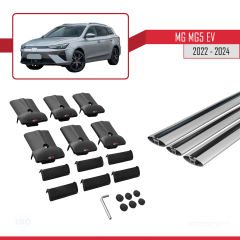 MG MG5 EV 2022 ve sonrası ile uyumlu FLY Model Ara Atkı Tavan Barı GRİ 3 ADET