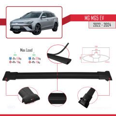 MG MG5 EV 2022 ve sonrası ile uyumlu FLY Model Ara Atkı Tavan Barı SİYAH