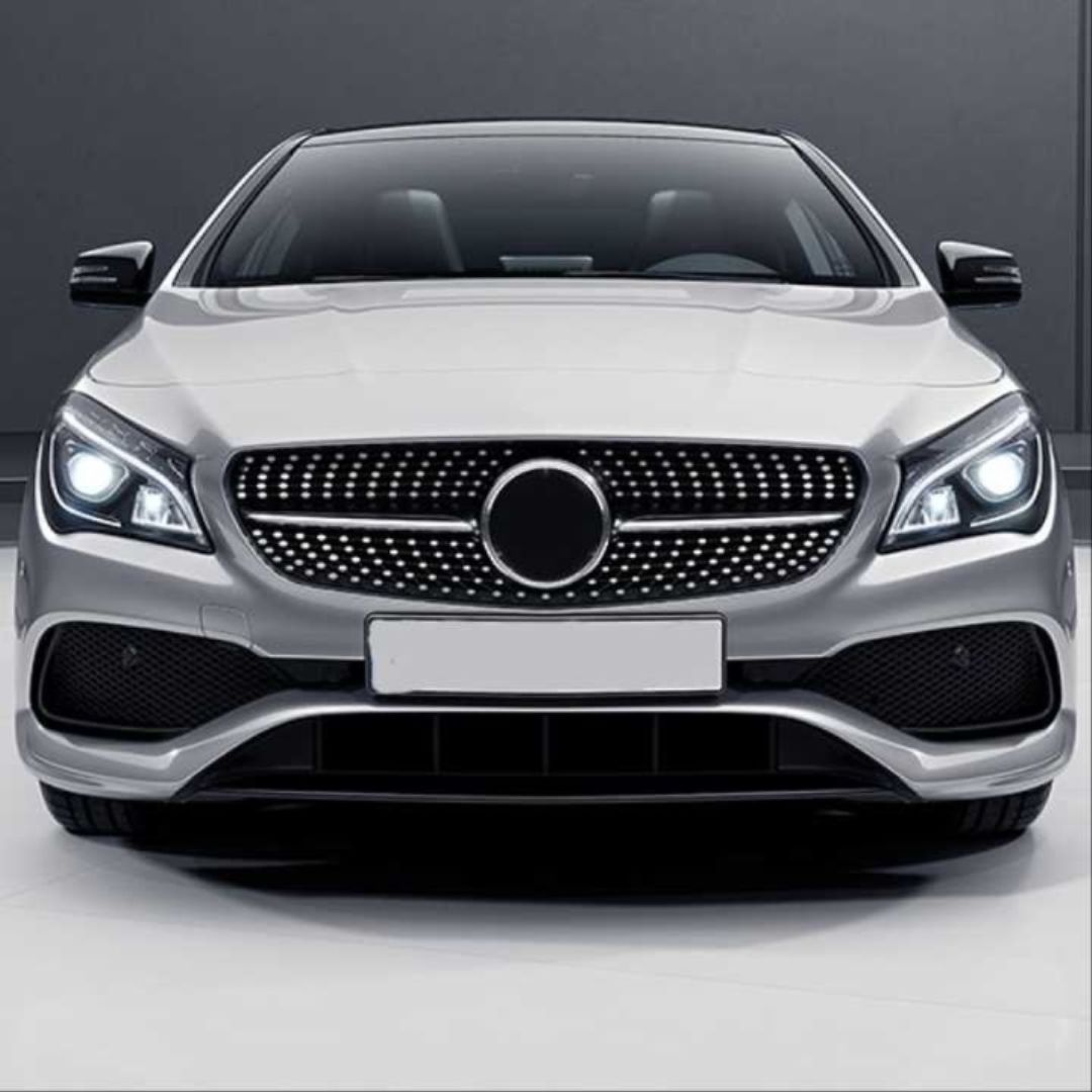 Mercedes W117 Uyumlu 2016-2018 Cla Diamond Panjur - Siyah