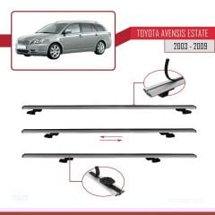 Toyota Avensis SW 2003-2009 Arası ile uyumlu Basic Model Ara Atkı Tavan Barı GRİ 3 ADET