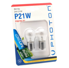 Blister P21W Uyumlu 24V 2'Li Blister