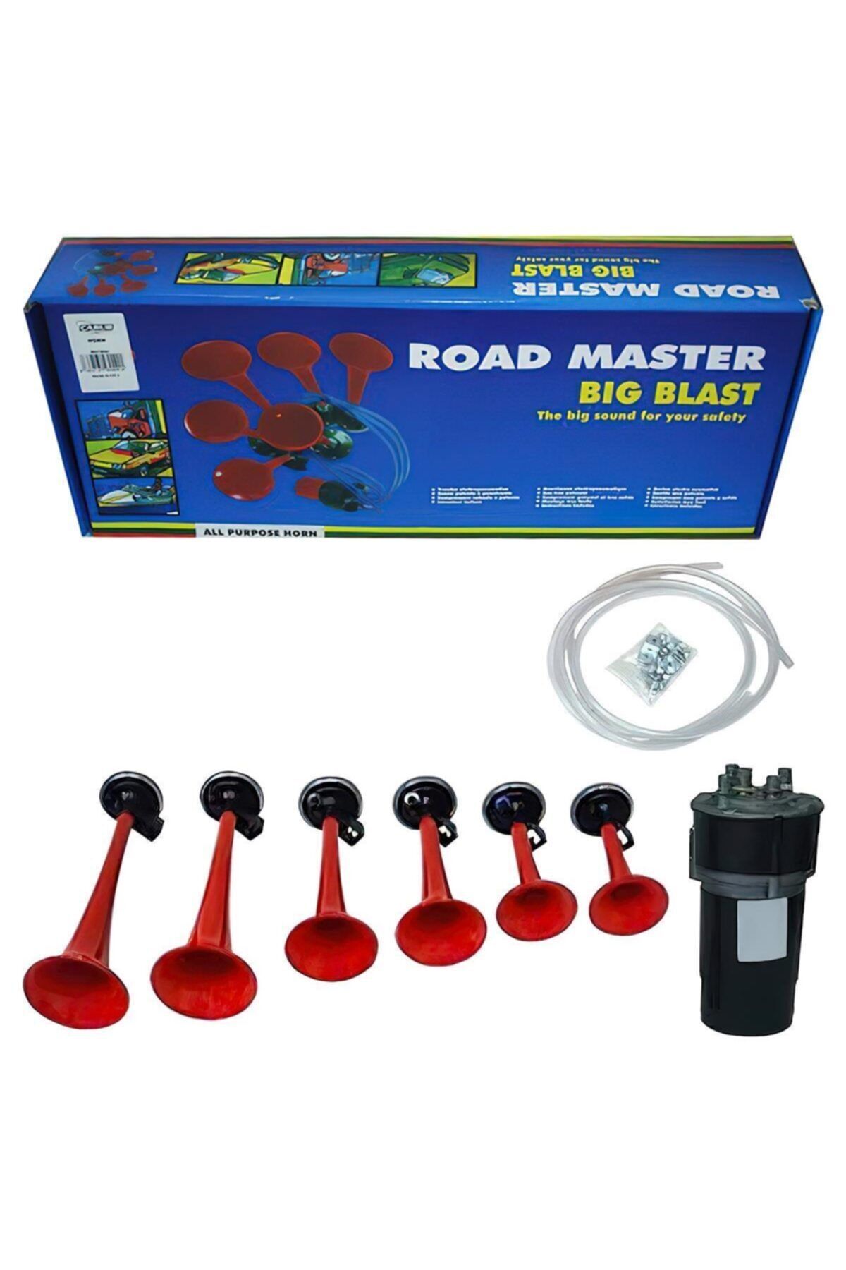 Oto Havalı Korna Baba Melodili 6 Borulu 12 Volt