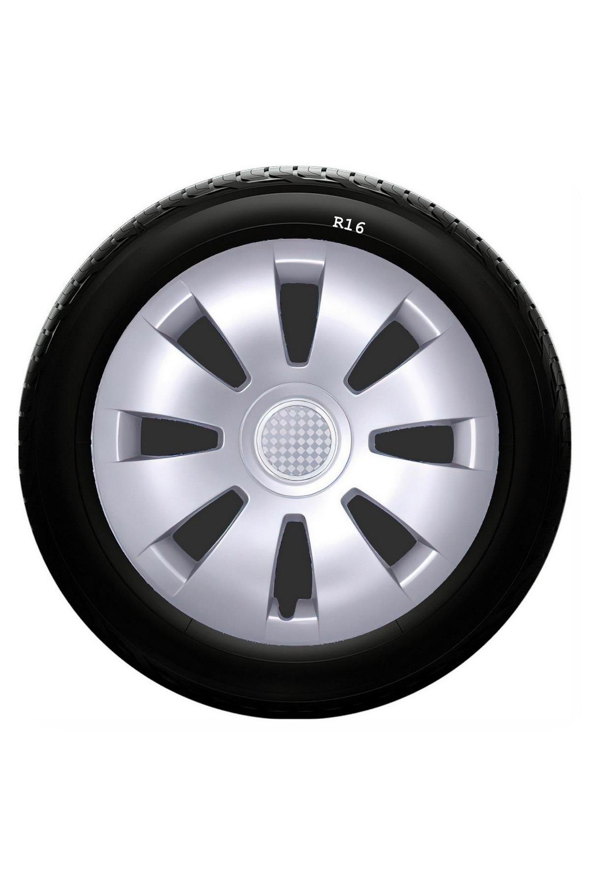 Seat Uyumlu 16 Inc Kırılmaz SKS Jant Kapağı 1 Takım 4 Adet No:423