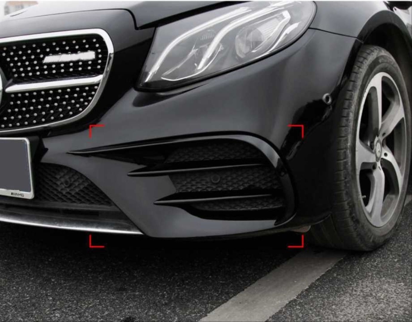 Mercedes W213 Uyumlu 2016-2019 E & C238 Coupe E63 Ön Tampon Bıçakları
