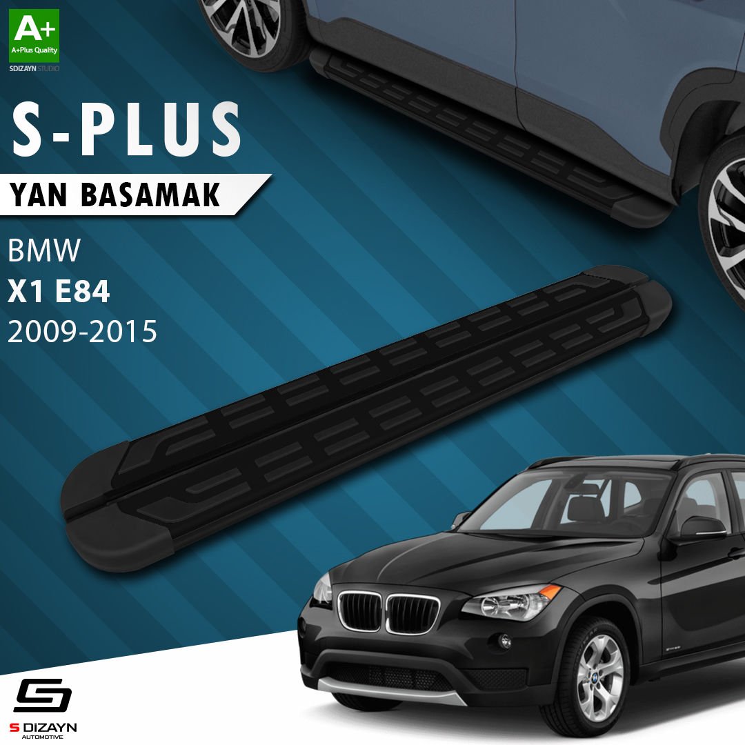 S-Dizayn Bmw X1 E84 S-Plus Siyah Yan Basamak 183 Cm 2009-2015