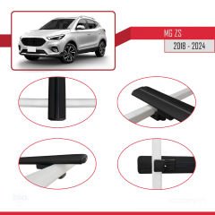 MG ZS 2018 ve Sonrası ile Uyumlu Basic Model Ara Atkı Tavan Barı SİYAH 3 ADET