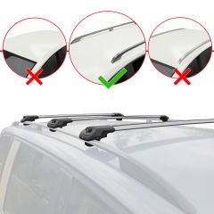 Porsche Cayenne 2003-2011 Arası ile uyumlu ACE-1 Ara Atkı Tavan Barı GRİ 3 ADET BAR