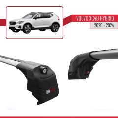 Volvo XC40 (Hybrid) 2020 ve Sonrası ile uyumlu ACE-2 Ara Atkı Tavan Barı GRİ