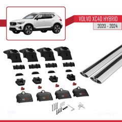 Volvo XC40 (Hybrid) 2020 ve Sonrası ile uyumlu ACE-2 Ara Atkı Tavan Barı GRİ