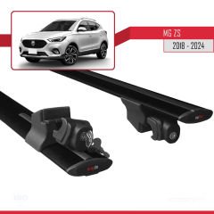 MG ZS 2018 ve Sonrası ile uyumlu HOOK Model Anahtar Kilitli Ara Atkı Tavan Barı SİYAH