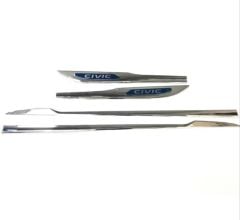 Honda Civic Uyumlu Fc5 2016-2021 Kapı Çıta Takımı Civic Yazılı