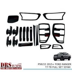 Ford Ranger 2015 Sonrası T7-T8 Siyah Kaplama Set