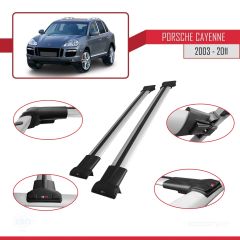 Porsche Cayenne 2003-2011 Arası ile uyumlu FLY Model Ara Atkı Tavan Barı GRİ