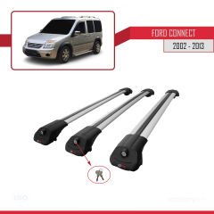 Ford Connect 2002-2013 Arası ile uyumlu ACE-1 Ara Atkı Tavan Barı GRİ 3 ADET BAR