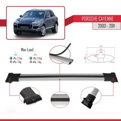 Porsche Cayenne 2003-2011 Arası ile Uyumlu FLY Model Ara Atkı Tavan Barı GRİ 3 ADET BAR