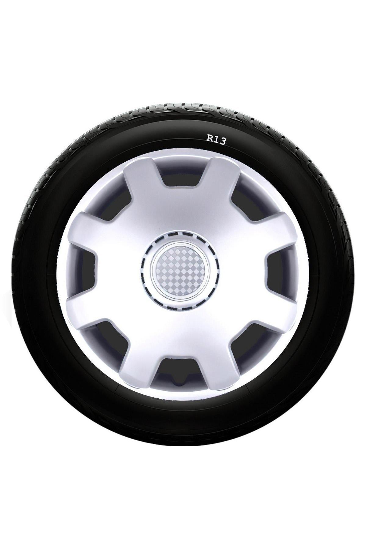 Skoda Uyumlu 13 Inc Kırılmaz SKS Jant Kapağı 1 Takım 4 Adet No:105