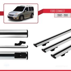 Ford Connect 2002-2013 Arası ile uyumlu Basic Model Ara Atkı Tavan Barı GRİ 3 ADET