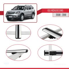 Kia Mohave (HM) 2008-2019 Arası ile uyumlu Basic Model Ara Atkı Tavan Barı GRİ 3 ADET