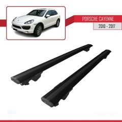 Porsche Cayenne 2010-2017 Arası ile uyumlu HOOK Model Anahtar Kilitli Ara Atkı Tavan Barı SİYAH