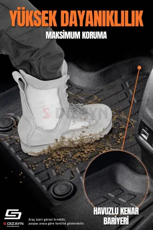 S-Dizayn Skoda Fabıa 3D Pro Havuzlu Paspas 2014-2020 A+ Kalite thumb 4