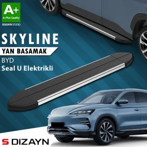 BYD Seal 2022-Günümüz (Seal) uyumlu U Elektrikli Skyline Krom Yan Basamak 193 Cm 2022 Üzeri A+ Kalite modelleri DRS Tuning'de. Kaliteli malzeme, hızlı kargo ve