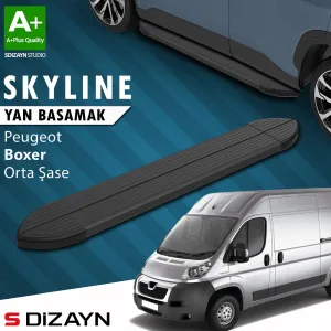 s-dizayn uyumlu Peugeot Boxer 3 Orta Şase Skyline Siyah Yan Basamak 253 Cm 2006 Üzeri A+ Kalite modelleri DRS Tuning'de. Kaliteli malzeme, hızlı kargo ve