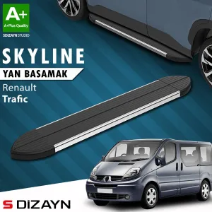 s-dizayn uyumlu Renault Trafic 2 Kısa Şase Skyline Krom Yan Basamak 223 Cm 2001-2014 A+ Kalite modelleri DRS Tuning'de. Kaliteli malzeme, hızlı kargo ve