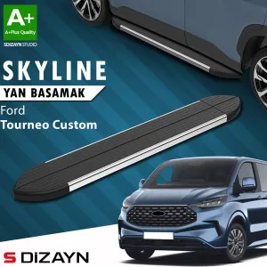 s-dizayn uyumlu Ford Tourneo Custom 2 Skyline Krom Yan Basamak 223 Cm 2023 Üzeri A+ Kalite modelleri DRS Tuning'de. Kaliteli malzeme, hızlı kargo ve güvenli