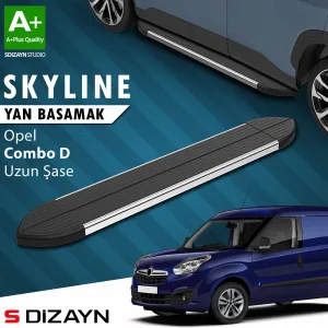 s-dizayn uyumlu Opel Combo D Uzun Şase Skyline Krom Yan Basamak 223 Cm 2011-2015 A+ Kalite modelleri DRS Tuning'de. Kaliteli malzeme, hızlı kargo ve güvenli
