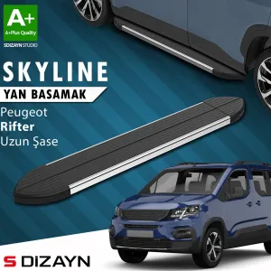 Peugeot Rifter 2018-2024 uyumlu Uzun Şase Skyline Krom Yan Basamak 213 Cm 2019-2023 A+ Kalite modelleri DRS Tuning'de. Kaliteli malzeme, hızlı kargo ve güvenli