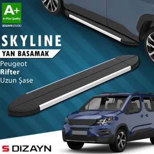 Peugeot Rifter 2018-2024 uyumlu Uzun Şase Skyline Aluminyum Yan Basamak 213 Cm 2019-2023 A+ Kalite modelleri DRS Tuning'de. Kaliteli malzeme, hızlı kargo ve