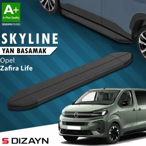 Opel Zafira 2019-Günümüz uyumlu Life Skyline Siyah Yan Basamak 213 Cm 2020 Üzeri A+ Kalite modelleri DRS Tuning'de. Kaliteli malzeme, hızlı kargo ve güvenli