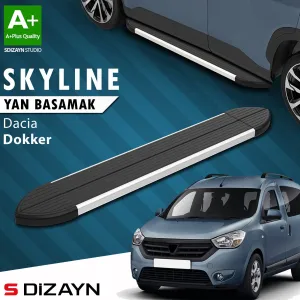 Dacia Dokker 2012-2024 (K67) uyumlu Skyline Aluminyum Yan Basamak 203 Cm 2012 Üzeri A+ Kalite modelleri DRS Tuning'de. Kaliteli malzeme, hızlı kargo ve güvenli