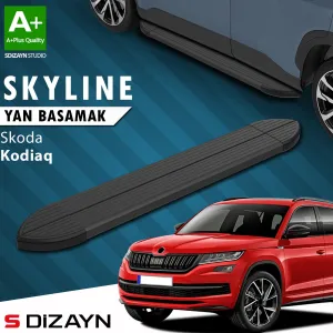 Skoda Kodiaq 2016-2024 (NS) uyumlu Skyline Siyah Yan Basamak 193 Cm 2017-2023 A+ Kalite modelleri DRS Tuning'de. Kaliteli malzeme, hızlı kargo ve güvenli