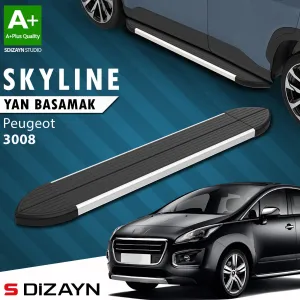 Peugeot 3008 2008-2016 (T84) uyumlu Skyline Aluminyum Yan Basamak 183 Cm 2009-2013 A+ Kalite modelleri DRS Tuning'de. Kaliteli malzeme, hızlı kargo ve güvenli