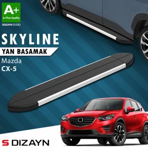 S-Dizayn Mazda CX-5 Skyline Aluminyum Yan Basamak 183 Cm 2012-2016 A+ Kalite thumb 1