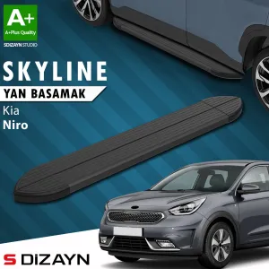 S-Dizayn Kia Niro Skyline Siyah Yan Basamak 183 Cm 2017 Üzeri A+ Kalite thumb 1