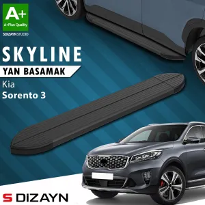 Kia Sorento 2014-2020 (UM) uyumlu 3 Skyline Siyah Yan Basamak 183 Cm 2014-2020 A+ Kalite modelleri DRS Tuning'de. Kaliteli malzeme, hızlı kargo ve güvenli