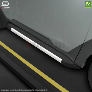 S-Dizayn Ford Kuga 2 Skyline Aluminyum Yan Basamak 183 Cm 2013-2019 A+ Kalite thumb 3