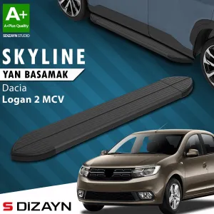 Dacia Logan 2012-2020 (L52) uyumlu 2 MCV Skyline Siyah Yan Basamak 183 Cm 2013-2020 A+ Kalite modelleri DRS Tuning'de. Kaliteli malzeme, hızlı kargo ve güvenli
