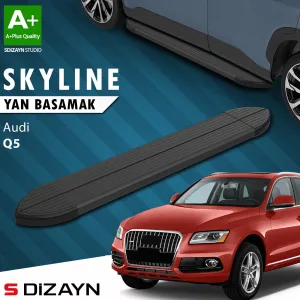 Audi Q5 2008-2017 (8R) uyumlu Skyline Siyah Yan Basamak 183 Cm 2008-2016 A+ Kalite modelleri DRS Tuning'de. Kaliteli malzeme, hızlı kargo ve güvenli